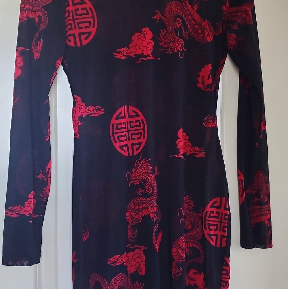 Top China Bodycon Mesh Dress